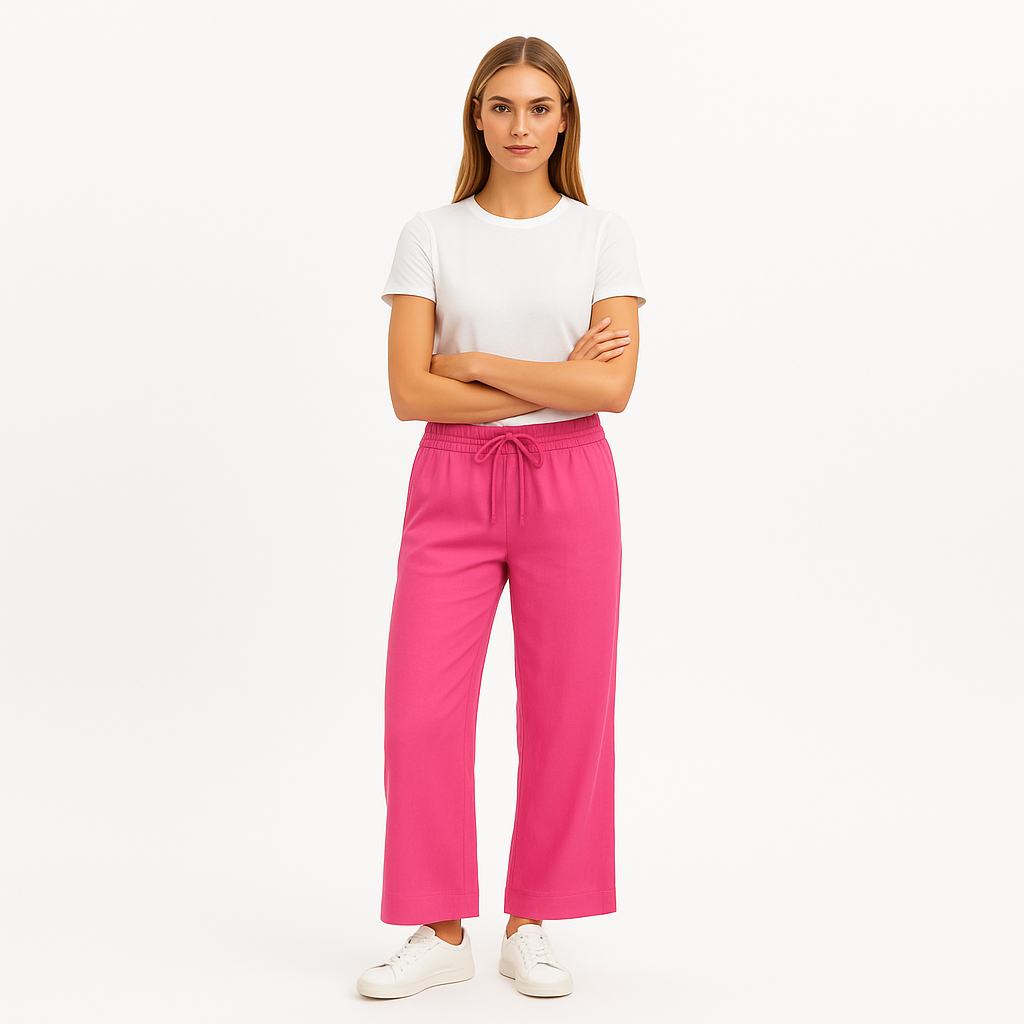 Pantalon Drawstring Lounge - Flamingo