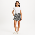 Jupe Wrap Mini - Noir Multi