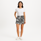 Jupe Wrap Mini - Noir Multi
