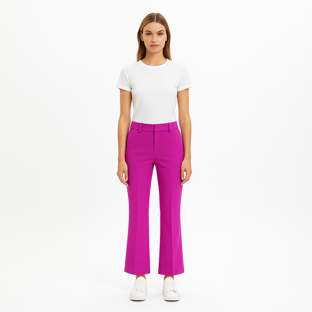 Pantalon Le Crop Mini Boot - Fuchsia