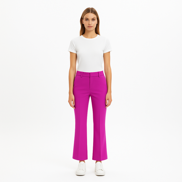Pantalon Le Crop Mini Boot - Fuchsia
