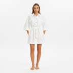 Robe Oversized Utility - Blanc
