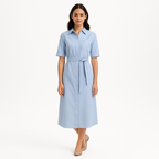 Robe 70S Ss Shirt - Oxford Blue