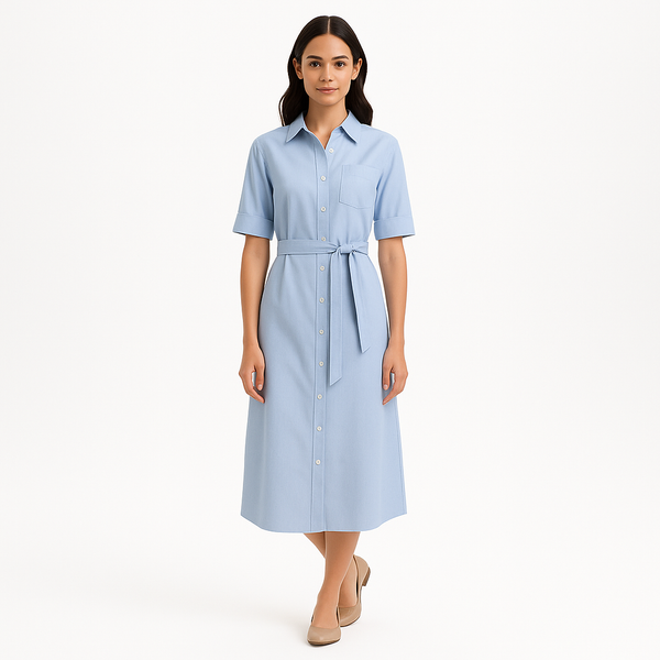 Robe 70S Ss Shirt - Oxford Blue