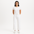 Pantalon Oversized Detail Denim - Rumpled Blanc