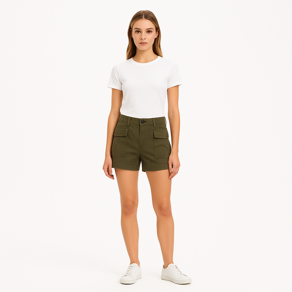 Short Patch Pocket Utility - Washed Fatigue