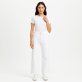 Pantalon Triple Binding Wide Leg - Blanc