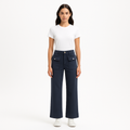 Pantalon The 70S Patch Pocket Crop Straight - Washed Navy