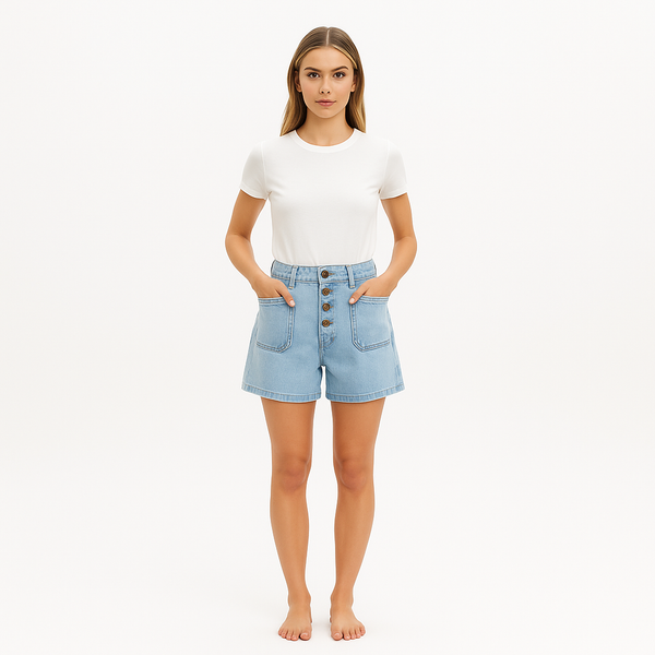 Short Le Bardot Exposed Button - Trevi