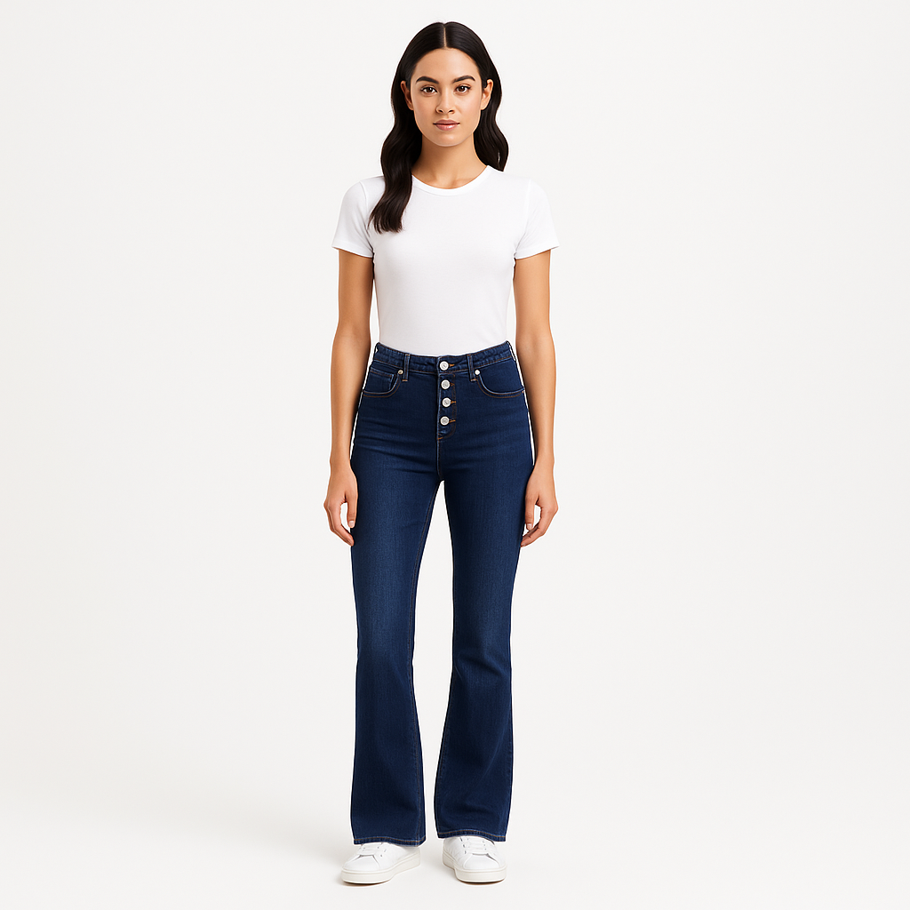 Pantalon Braided Waistband Le High Flare - Istanbul