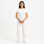 Pantalon Braided Waistband Wide Leg - Au Natural Clean
