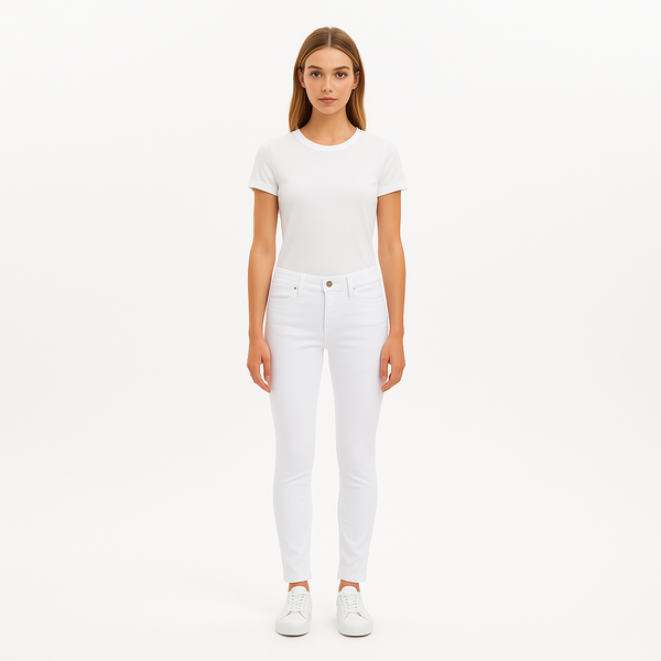Pantalon Le Color Crop Jean - Blanc