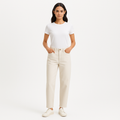 Pantalon Ultra High Rise Barrel - Bone
