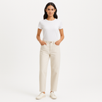 Pantalon Ultra High Rise Barrel - Bone