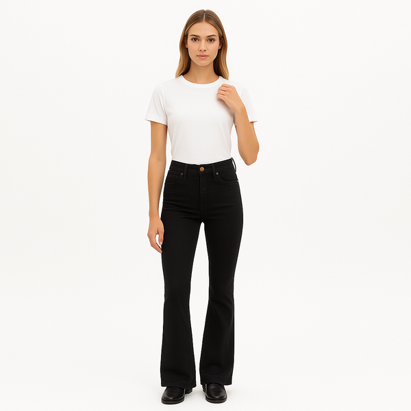 Pantalon Le High Flare Jean - Film Noir
