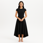 Robe Fitted Flare - Noir