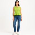 Top Sl Shirred - Bright Lime