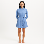 Robe Pleated Mini - Oxford Blue