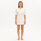 Robe Slit Popover - Blanc