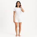 Short High Rise Vintage Raw After - Rumpled Blanc Grind