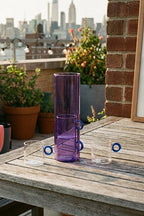 Olimpia - Ensemble De 4 Tasses Avec Anses Annulaires - Bleu - Verre Borosilicate - 100ml