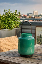 Samarcanda - Lanterne En Verre Pour L'intérieur Et L'extérieur - Verte - Verre Borosilicate
