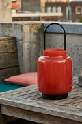 Samarcanda - Lanterne En Verre Pour L'intérieur Et L'extérieur - Rouge - Verre Borosilicate