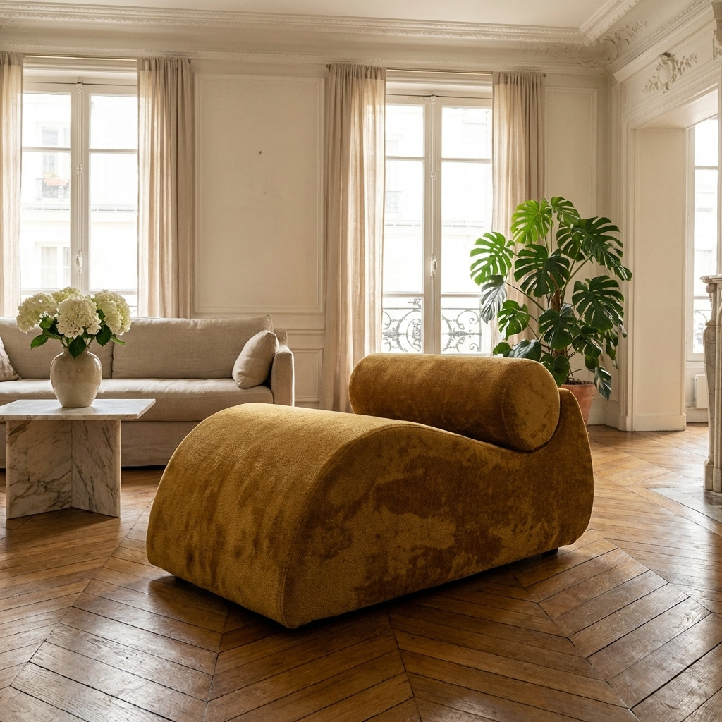 Fauteuil Ocre Graphique