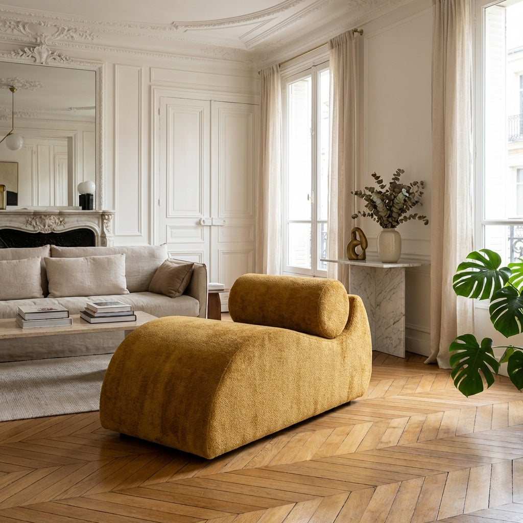 Fauteuil Ocre Graphique