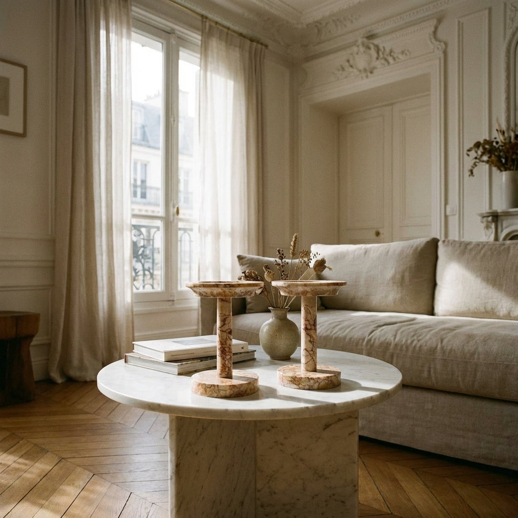 Bougeoirs En Marbre