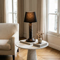 Lampe En Bois Tourné Dans Le Goût De Charles Dudouyt