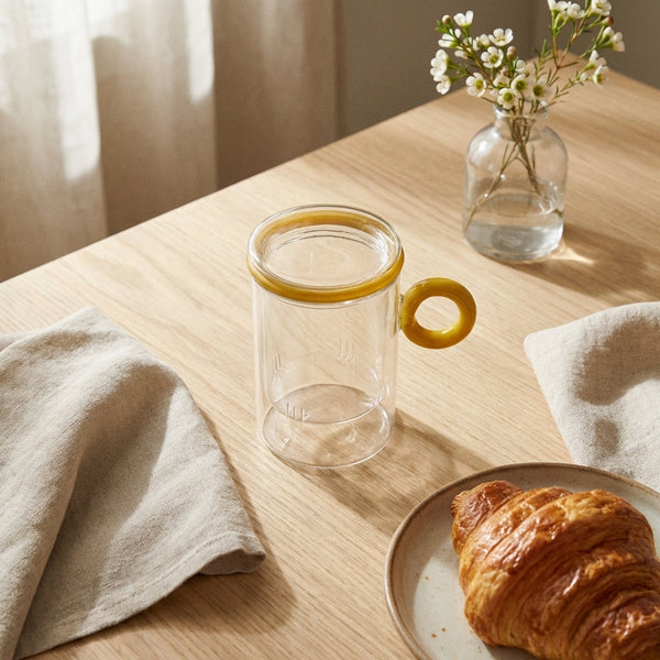 Olimpia - Tisanière Avec Poignée À Anneau - Verre Borosilicate - 450ml