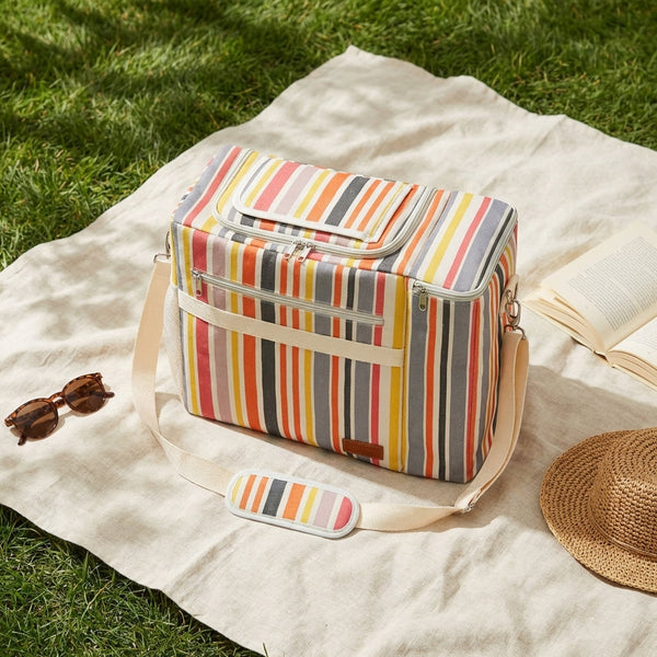 Austin - Sac Isotherme Rayé Avec Poche Pour Bouteille - Multicolore - Textile