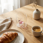 Monterey - Lot De 2 Gobelets Flamant Roses - Verre Borosilicate - 250ml