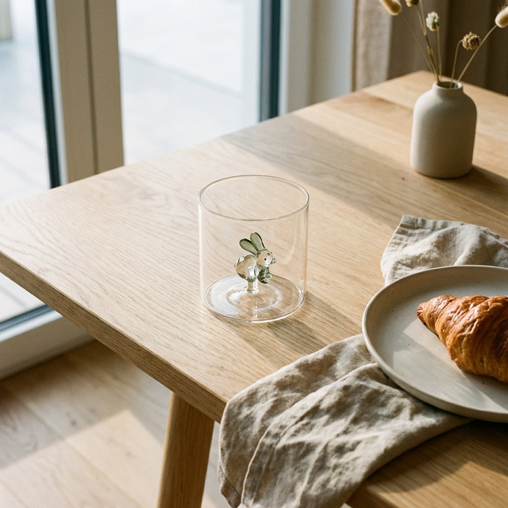 Monterey - Lot De 2 Gobelets Lapins - Verre Borosilicate - 250ml