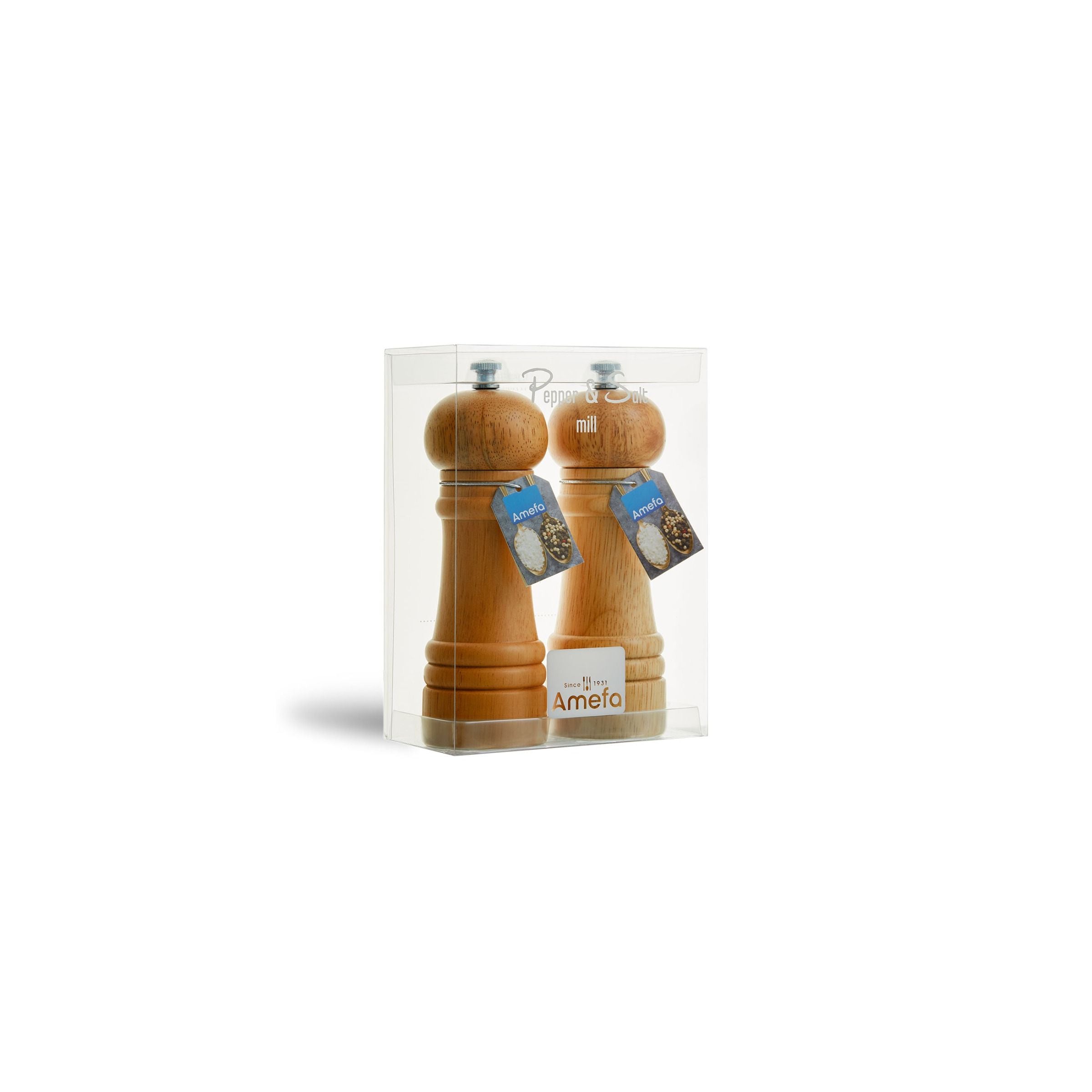 Marius - Duo De Moulins Poivre & Sel Bois Naturel - Bois Teinte Claire - Bois Clair