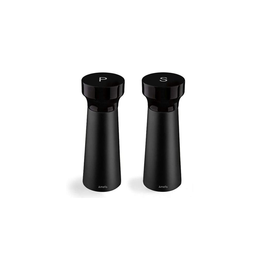 Fanny - Duo De Moulins Poivre & Sel Noir - Bois Teinté Noir - Noir