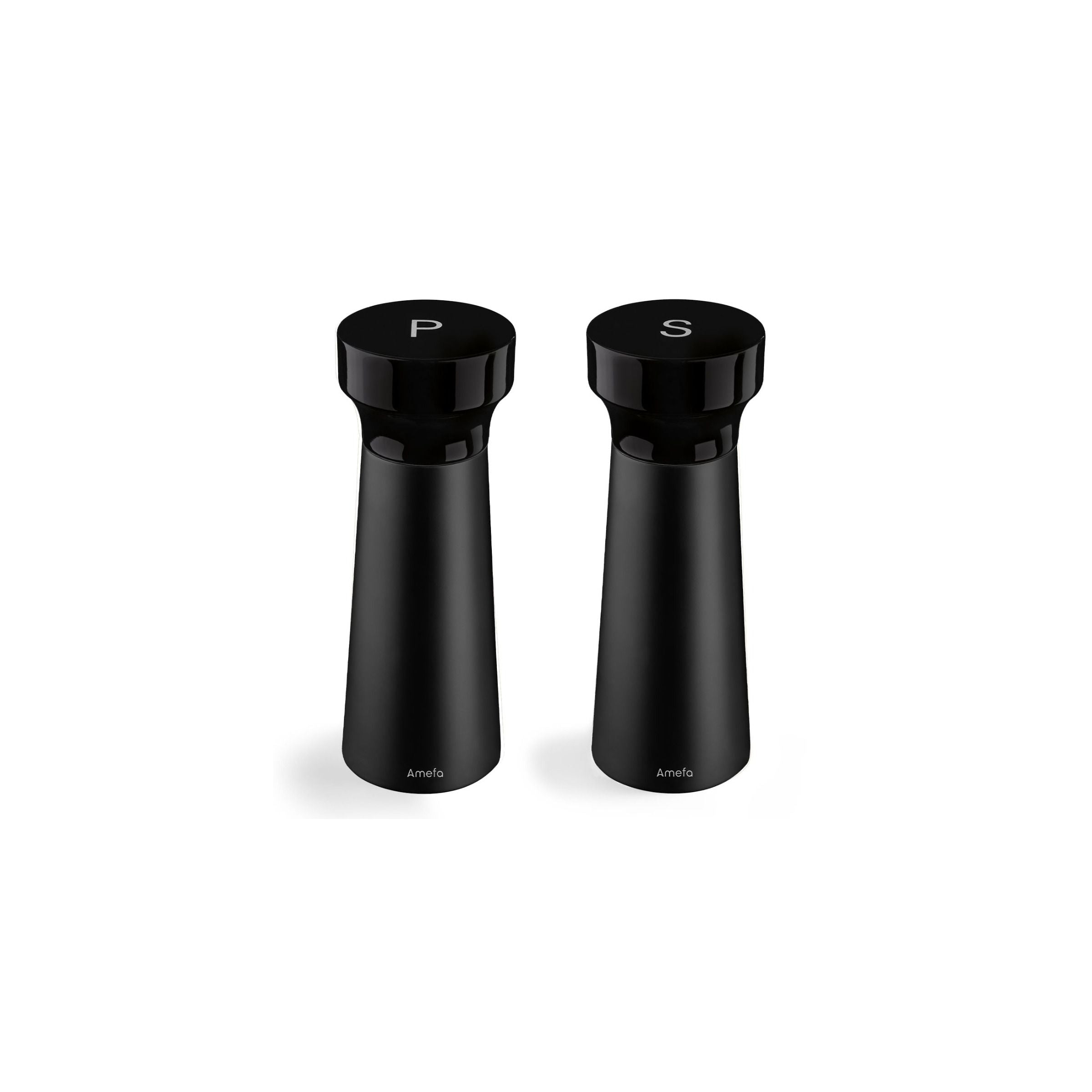 Fanny - Duo De Moulins Poivre & Sel Noir - Bois Teinté Noir - Noir