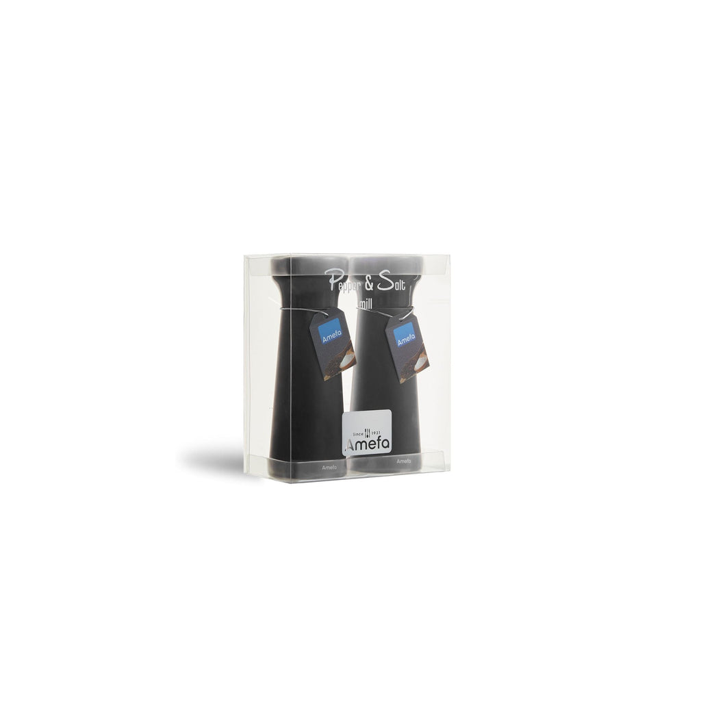 Fanny - Duo De Moulins Poivre & Sel Noir - Bois Teinté Noir - Noir