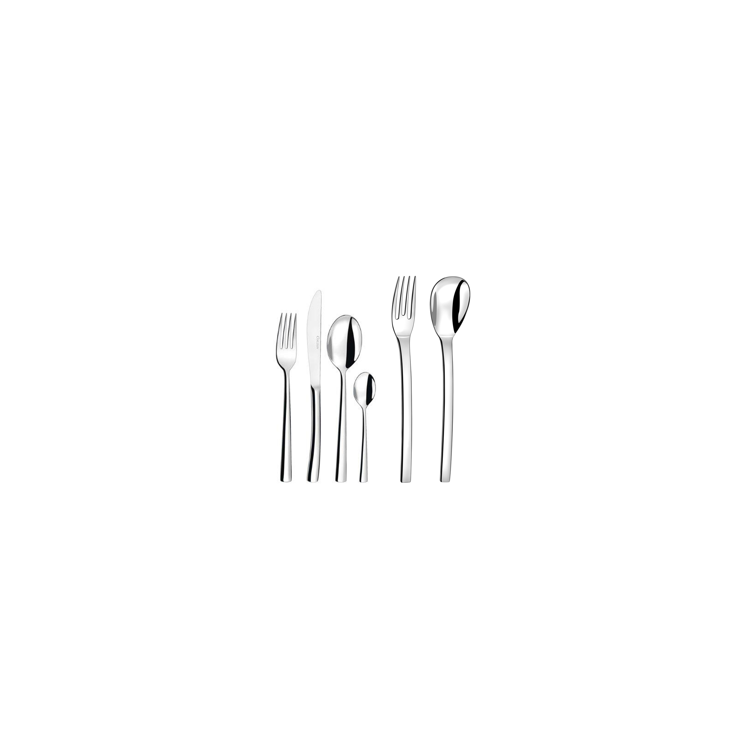 Zest - Ménagère 50 Pièces - Acier Inoxydable - Inox