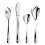 Teddy - Set 4 Couverts Enfant - Acier Inoxydable - Inox