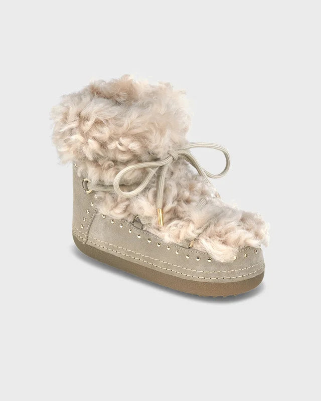 Bottes Long Curly - Beige