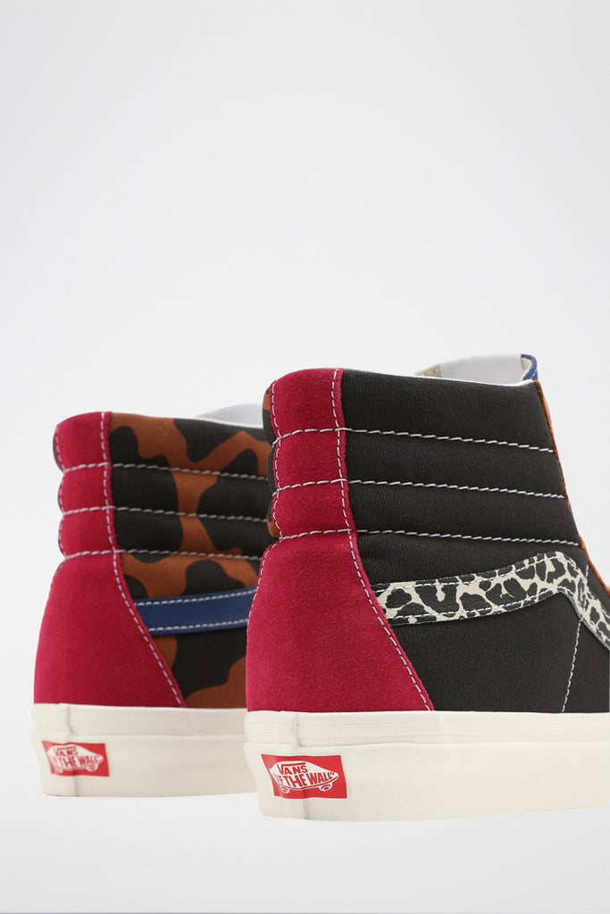 Baskets Montantes En Cuir Sk8-Hi 38 Dx - Noir Et Bleu Marine - Mixte