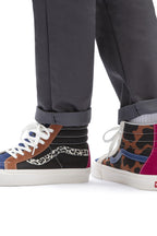 Baskets Montantes En Cuir Sk8-Hi 38 Dx - Noir Et Bleu Marine - Mixte