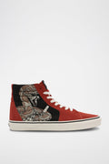 Baskets Montantes En Nubuck Sk8-Hi - Rouge Et Noir - Mixte