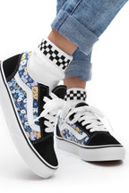 Baskets En Nubuck Old Skool - Noir Et Bleu Marine - Enfant