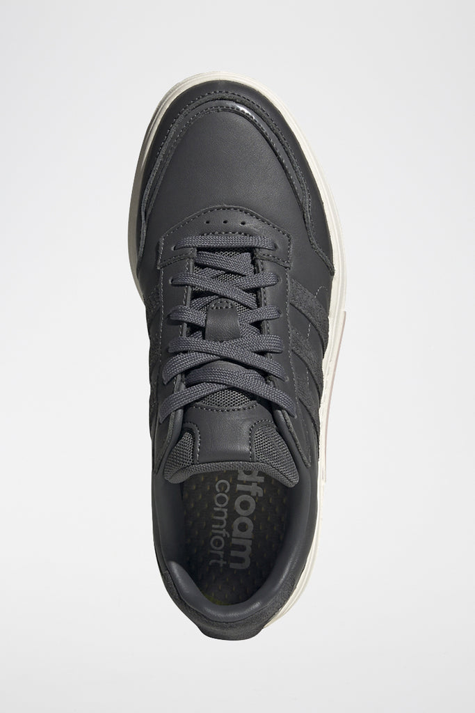 Adidas - Sneakers En Cuir Courtmaster Anthracite - Femme