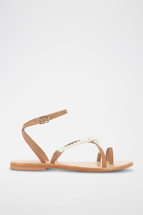 Jonak - Plagettes Wesley Cuir - Camel