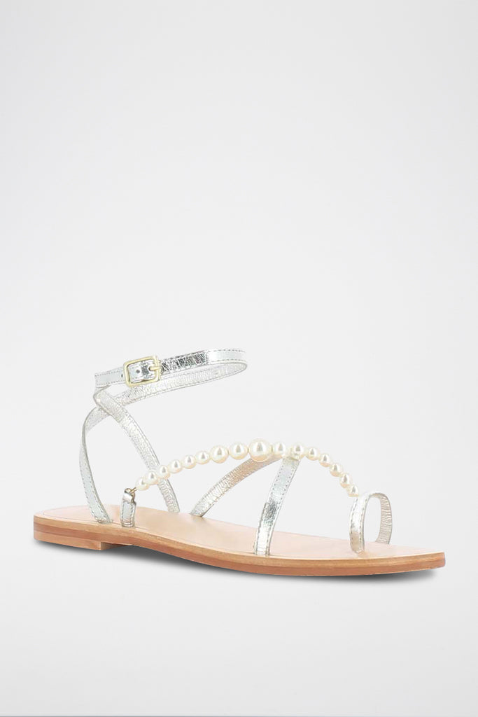 Jonak - Plagettes Wesley Cuir Metallise - Argent