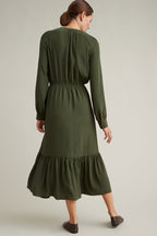 Robe midi Kaki - Femme